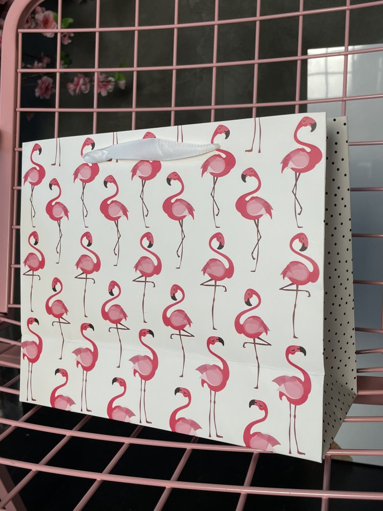 Пакет ламинированный горизонтальный «Фламинго», ML 27 × 23 × 11,5 см 72451101\405