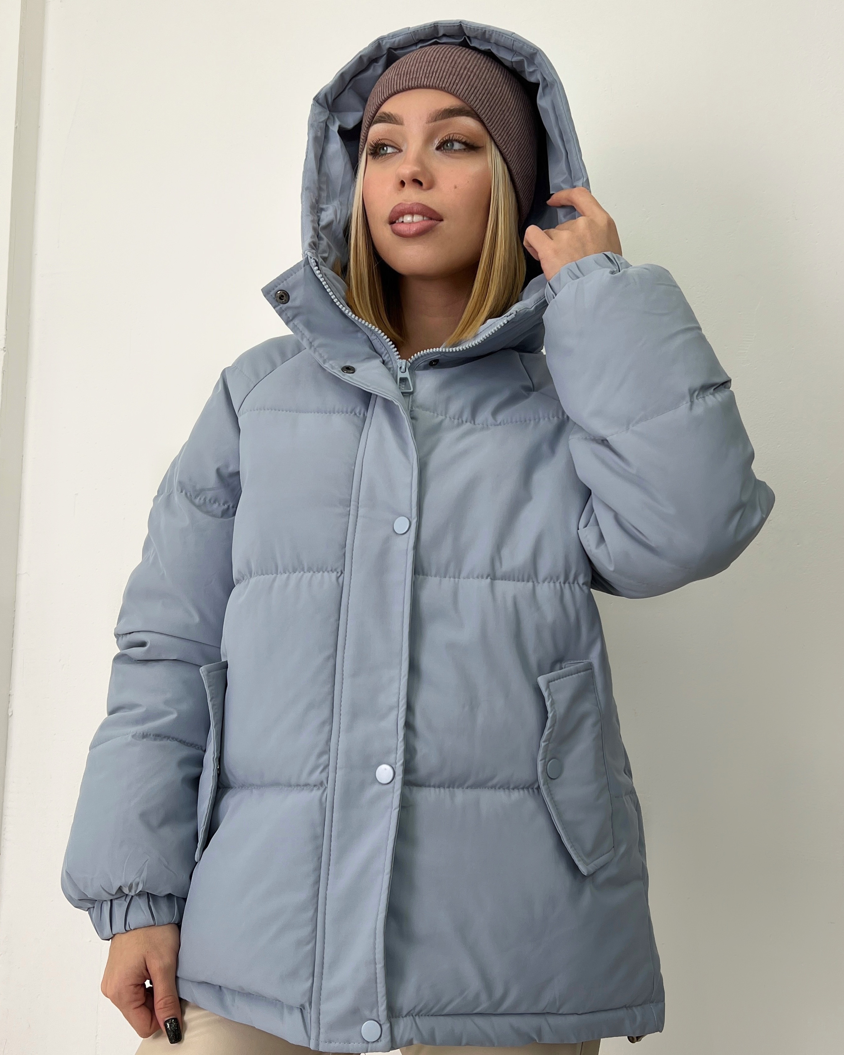 svea short padded hood jacket