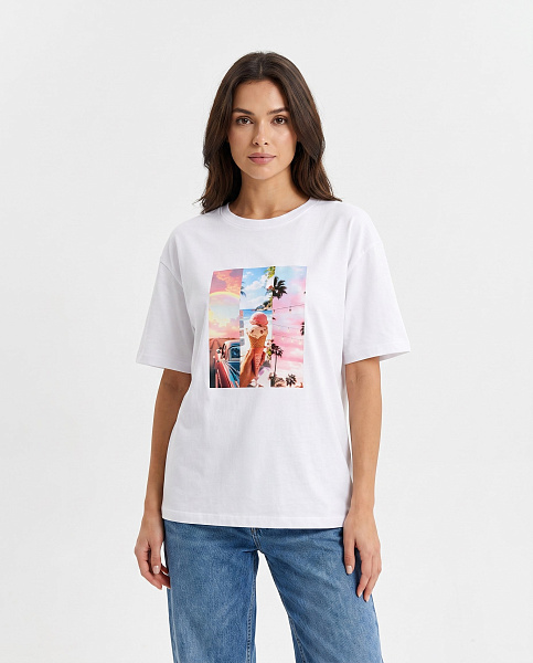 Футболка с принтом SHOPDAANNA 72463394\25