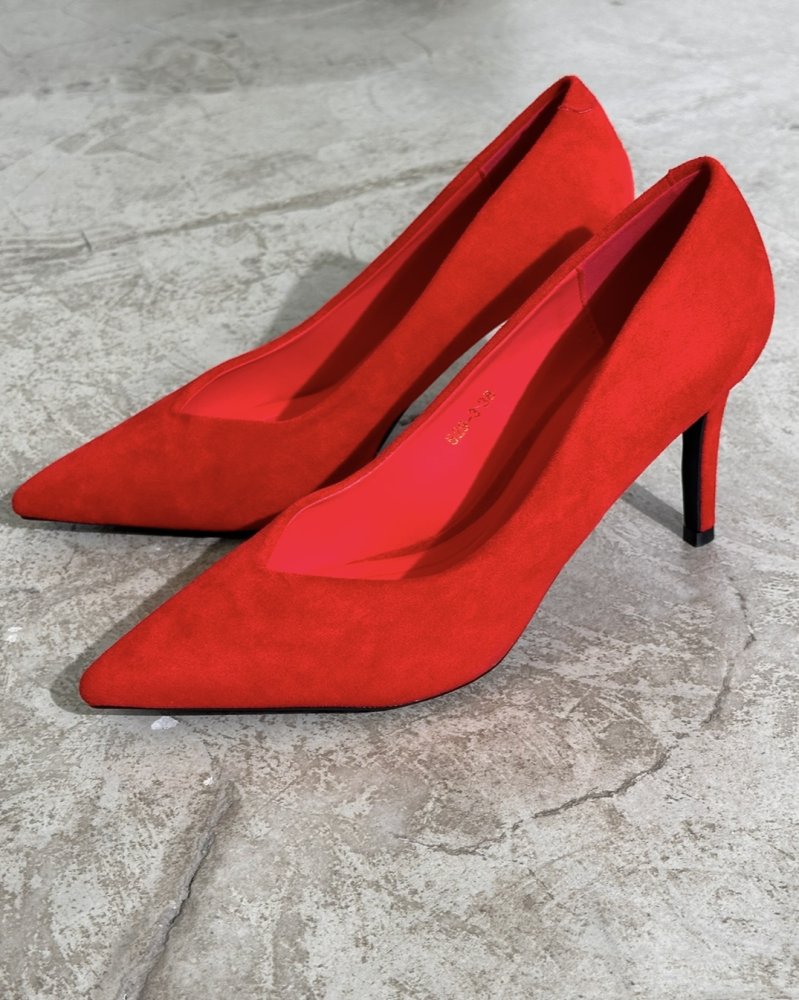 Туфли лодочки на шпильке (замша) 72451221\17