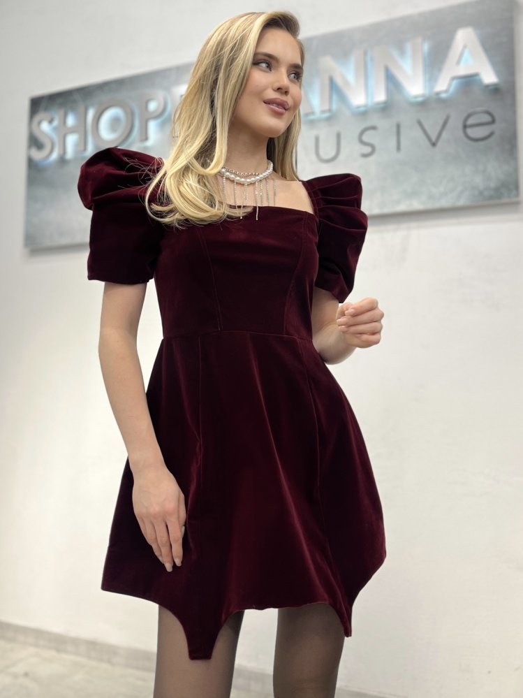 Платье велюровое 72460904\432