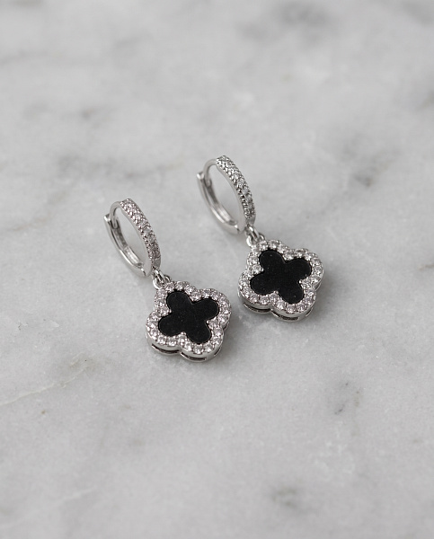 Серьги клевер 72463640\882
