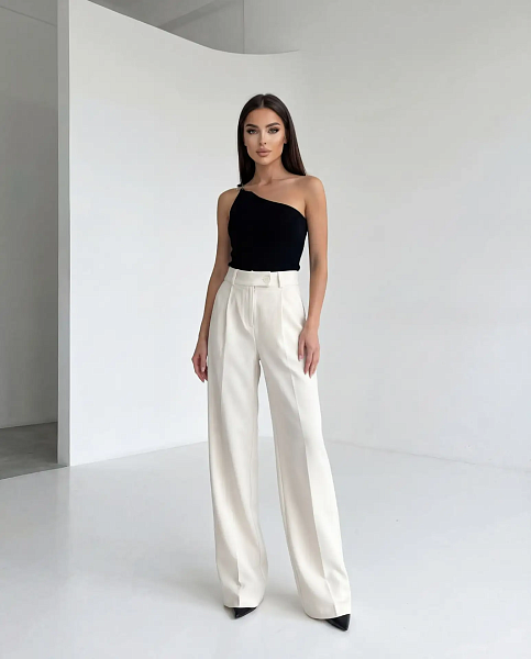 Брюки классические с защипами 72460183\717