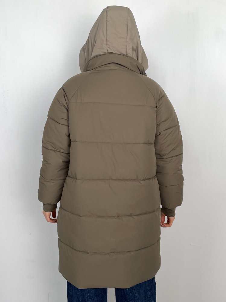 Пуховик удлиненный с капюшоном (зима) 72455726\709