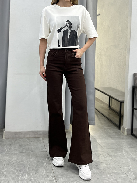 Джинсы клёш 72461718\1013