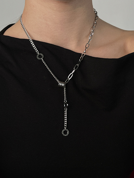 Цепочка с подвеской из титановой стали 72459634\448