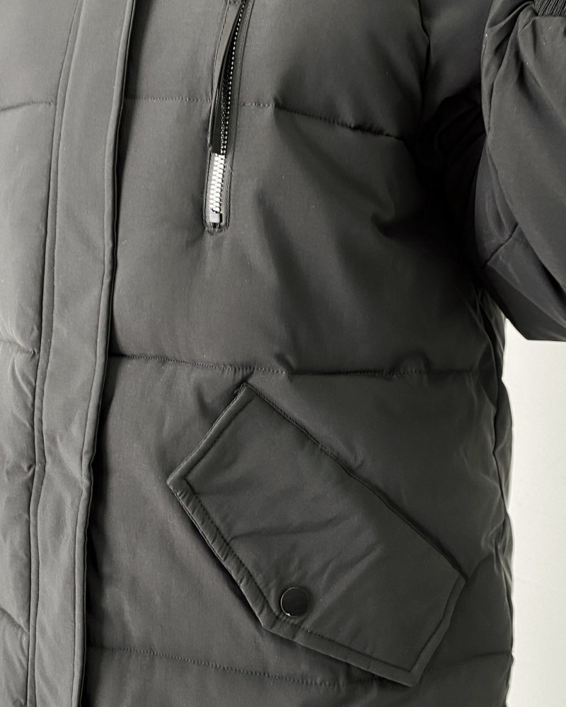 Куртка удлиненная с капюшоном (зима) 72430182\15
