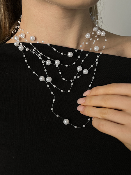 Чокер-леска с жемчугом 72459469\25