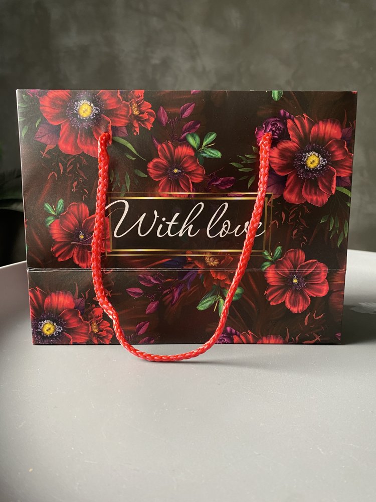 Пакет-коробка «With love», 23 × 18 × 11 см 72449090\109