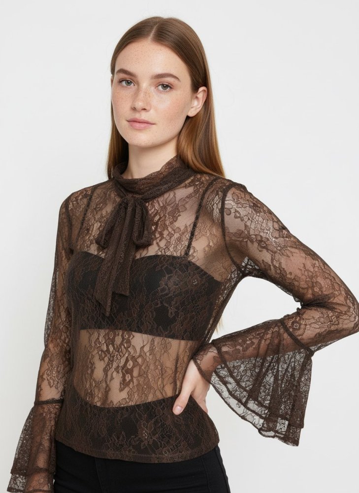 Блузка кружевная 72461294\1013