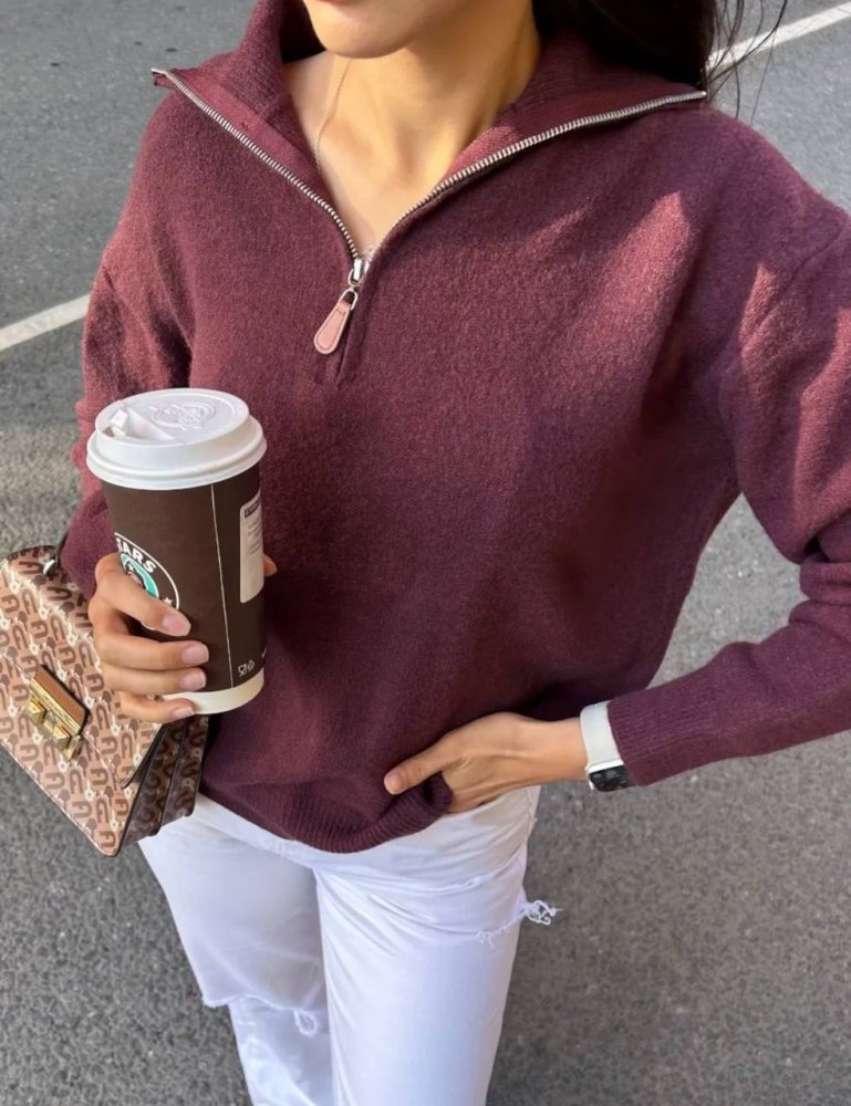 Джемпер на молнии 72460837\428