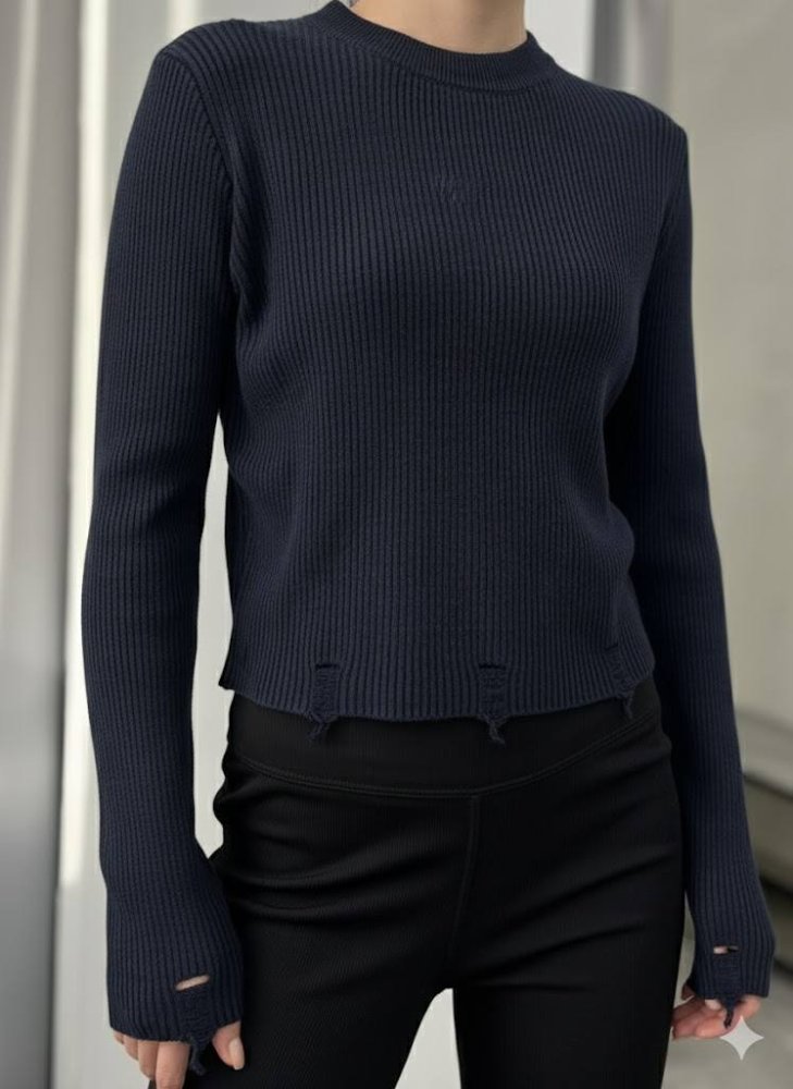 Джемпер с рваностями 72460677\63