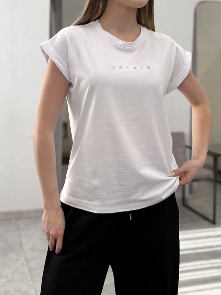 Футболка с принтом 72462734\25