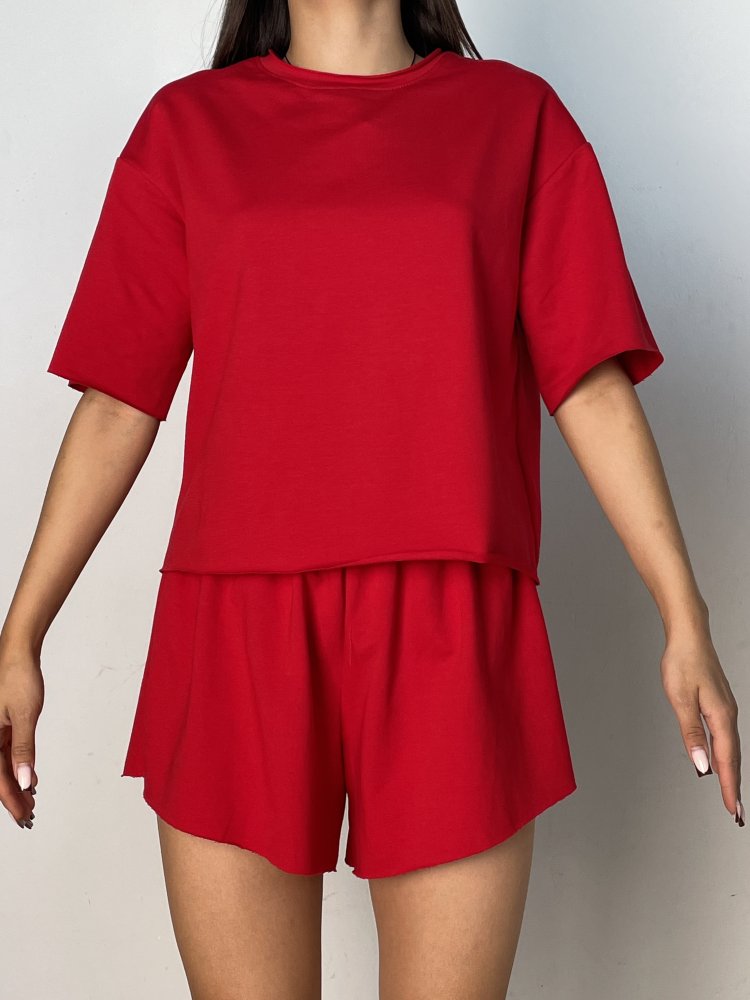 Футболка укороченная oversize, (футер 2х нитка) SHOPDAANNA 72453792\17