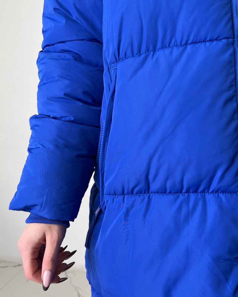 Куртка удлиненная с капюшоном (зима) 72430498\63