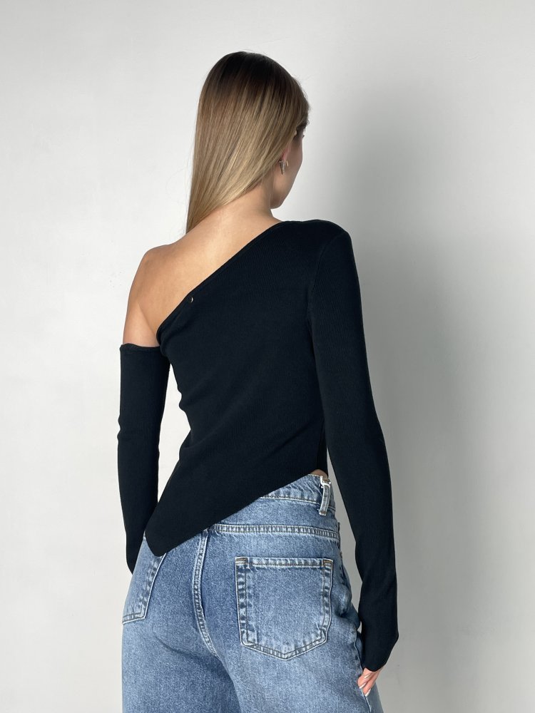 Лонгслив с асимметричным вырезом Exclusive 72458936\15