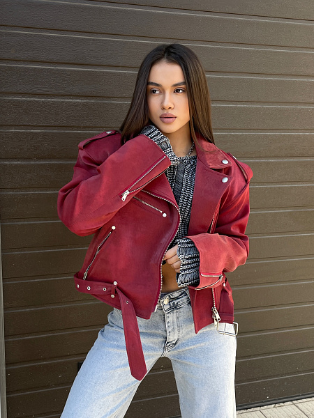 Куртка косуха (искусственная кожа) 72455340\432