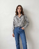 Рубашка SHOPDAANNA с анималистичным принтом 72456120\44