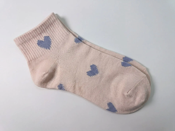 Носки с сердечками короткие 72462521\447