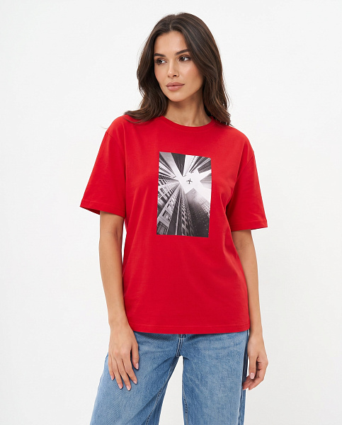 Футболка с принтом SHOPDAANNA 72463400\17