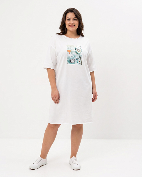 Платье - футболка с принтом SHOPDAANNA 72463567\751