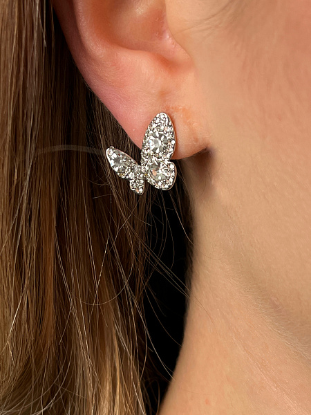 Серьги бабочки 72459385\448