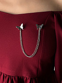 Брошь-цепочка с бабочками 72458765\448