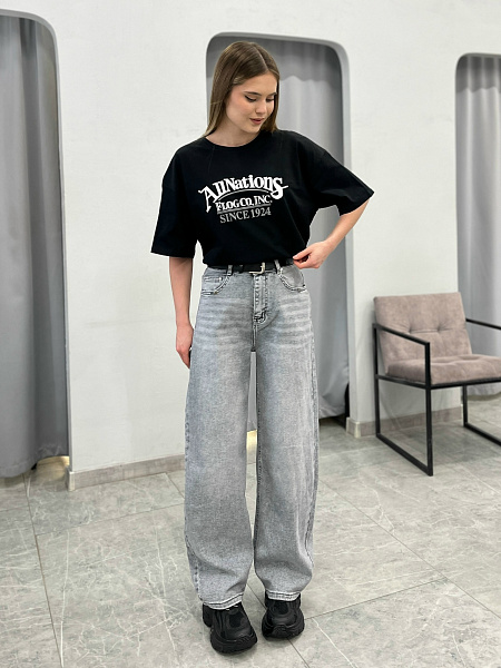 Джинсы багги 72462445\436