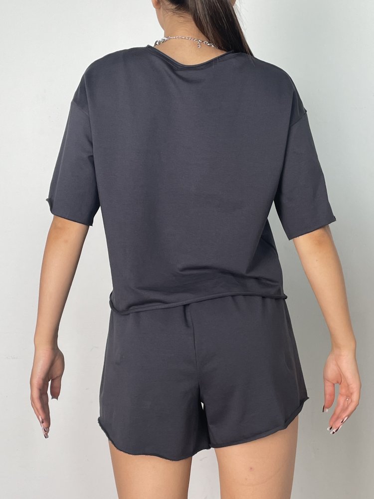 Футболка укороченная oversize, (футер 2х нитка) SHOPDAANNA 72453792\10