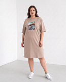 Платье - футболка с принтом SHOPDAANNA 72463575\323