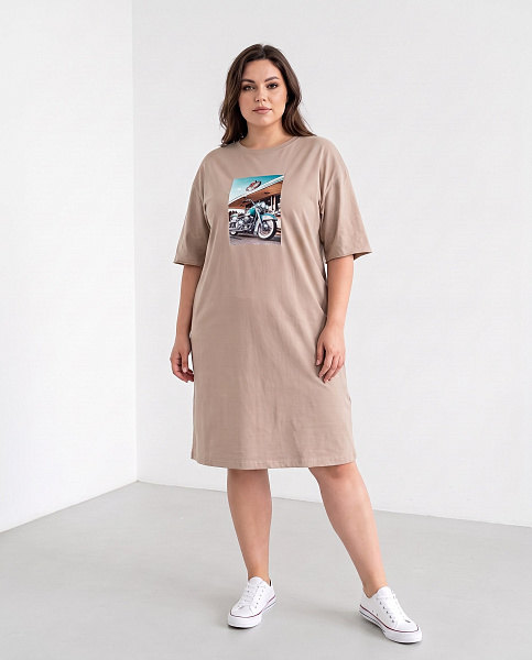 Платье - футболка с принтом SHOPDAANNA 72463575\323
