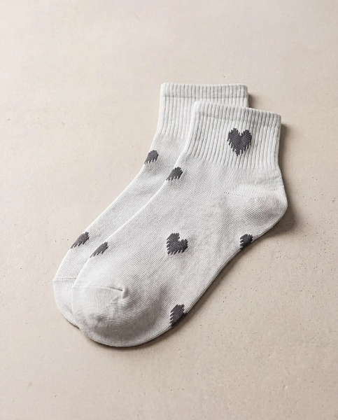 Носки с сердечками короткие 72462521\10