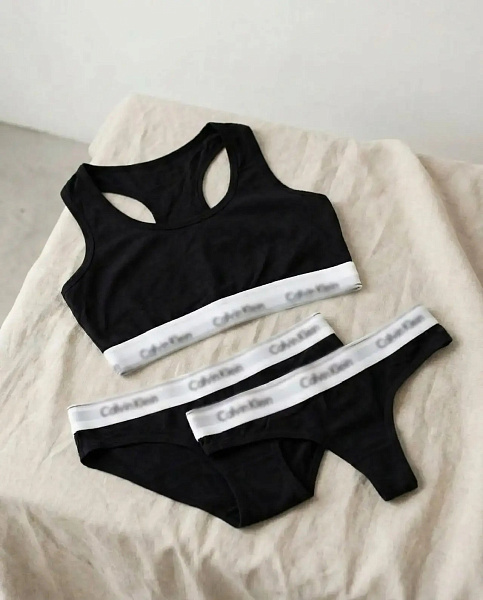 Комплект нижнего белья (топ, слип, стринги) 72462035\15