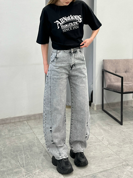 Джинсы багги 72462446\436