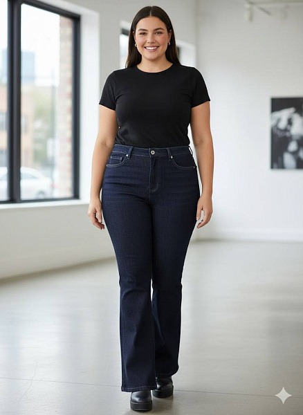 Джинсы клёш 72460649\13