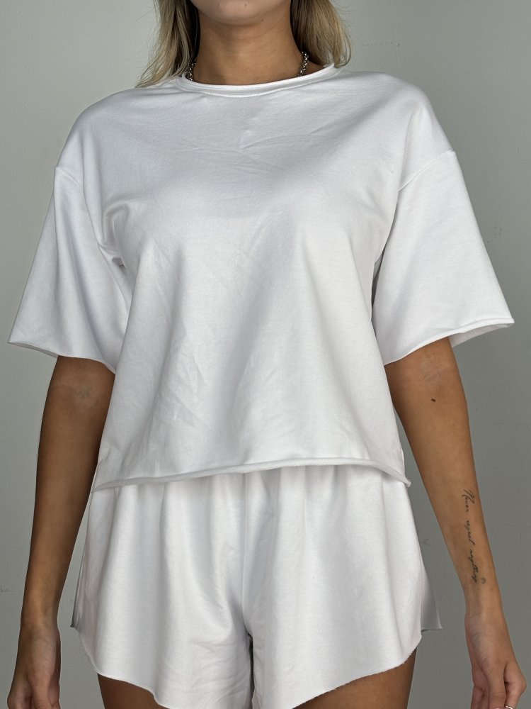 Футболка укороченная oversize, (футер 2х нитка) SHOPDAANNA 72453792\25