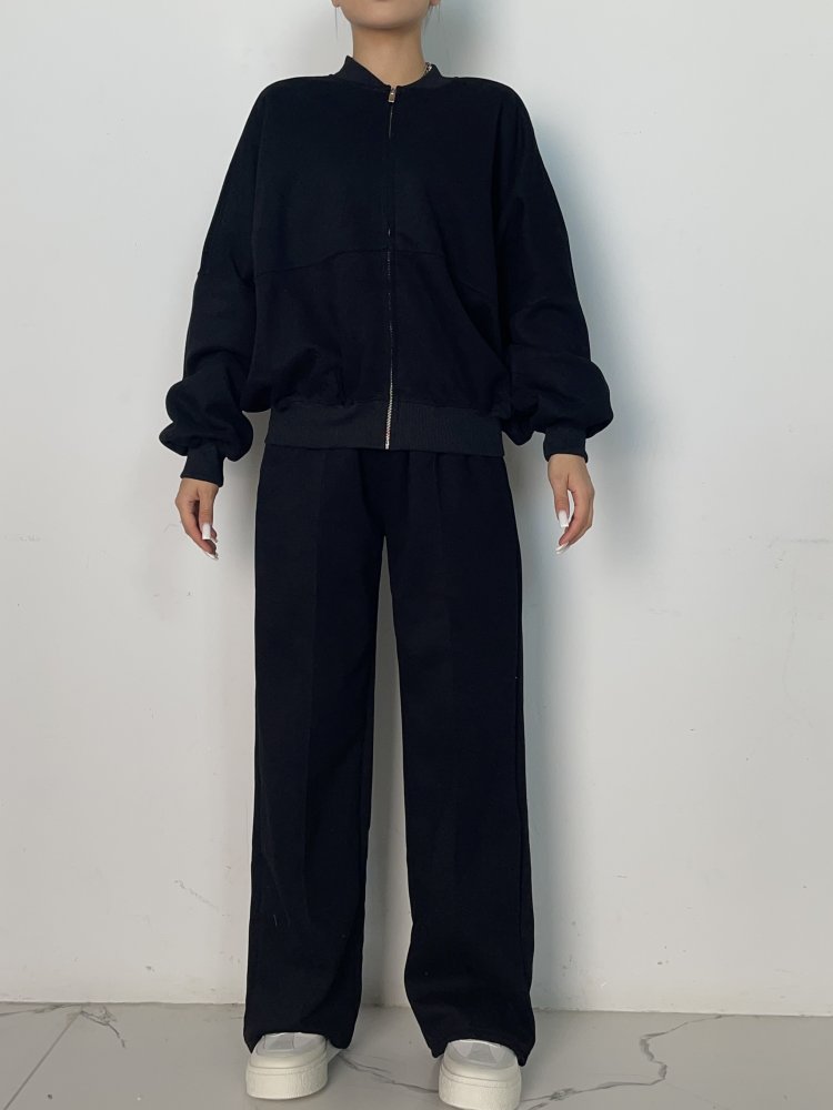 Спортивный костюм с брюками прямого кроя на кулиске 72454364\15