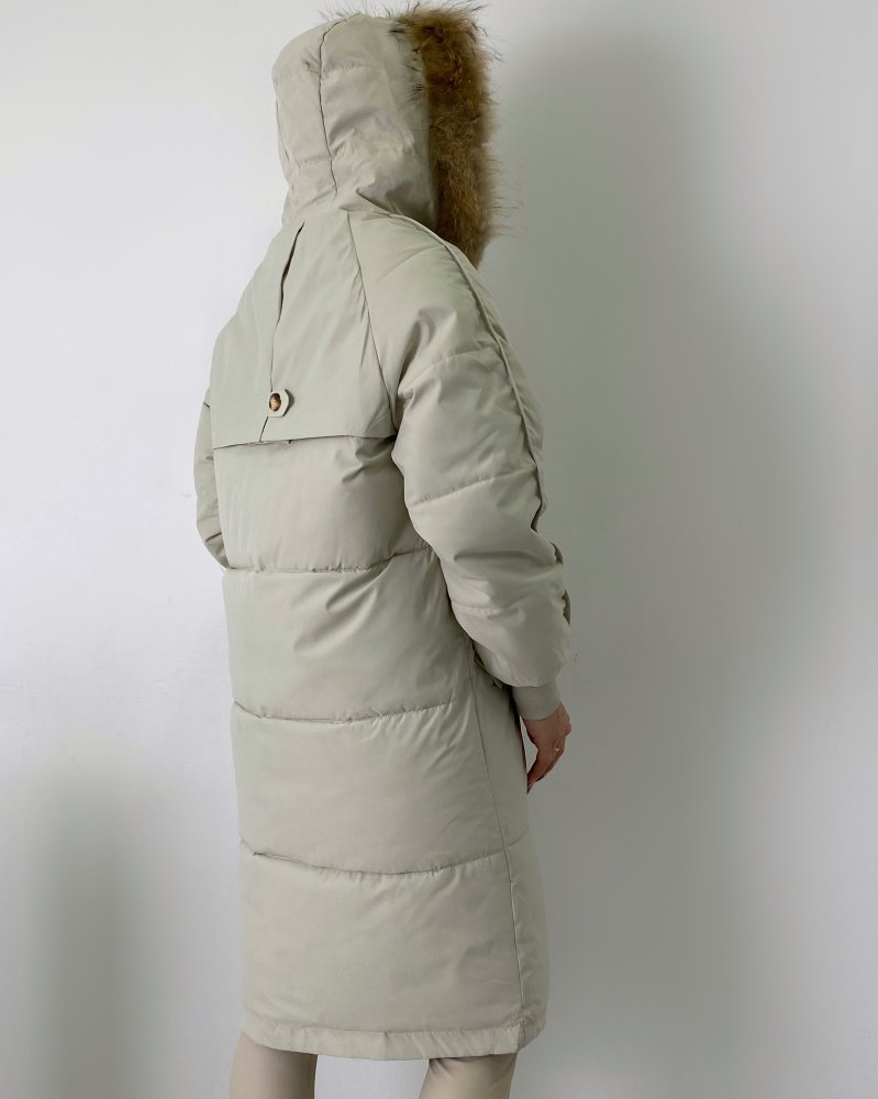 Куртка удлиненная с капюшоном (зима) 72430185\751