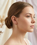Серьги крестики 72463380\718