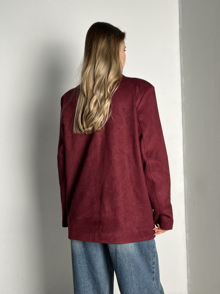 Жакет oversize ТРЕНД (искусственная замша) 72458397\432