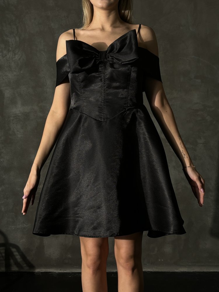 Платье мини с имитацией корсета Exclusive 72452614\15