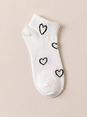Носки короткие с сердечками 72462513\25