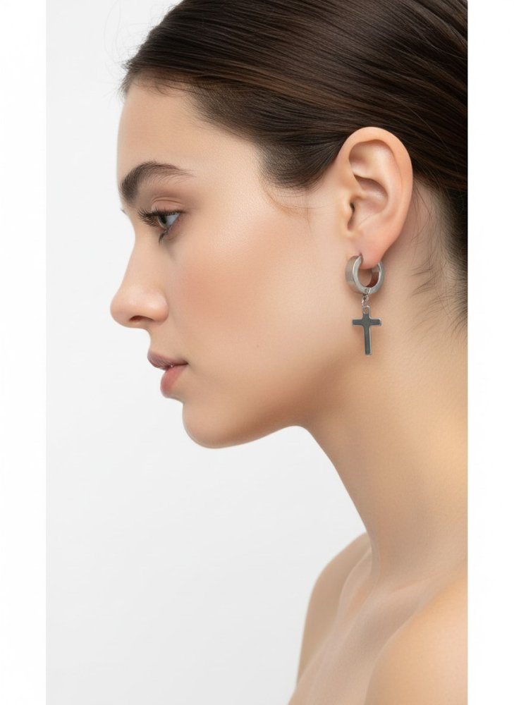 Серьги крестики 72461586\448