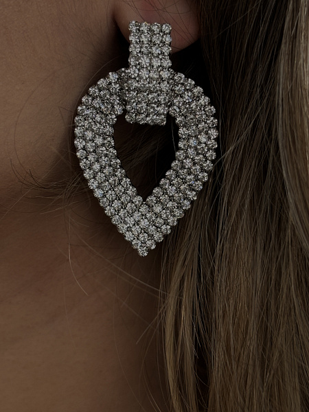 Серьги со стразами 72459821\448