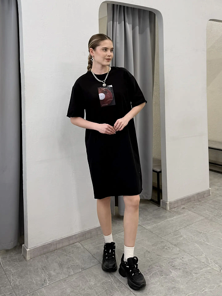 Платье - футболка с принтом SHOPDAANNA 72462556\15