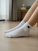 Носки с сердечками короткие 72438629\714