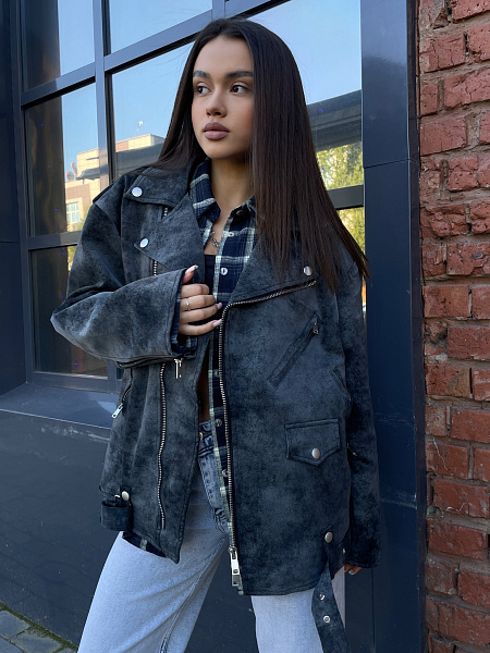 Куртка косуха (искусственная кожа) 72455339\1008