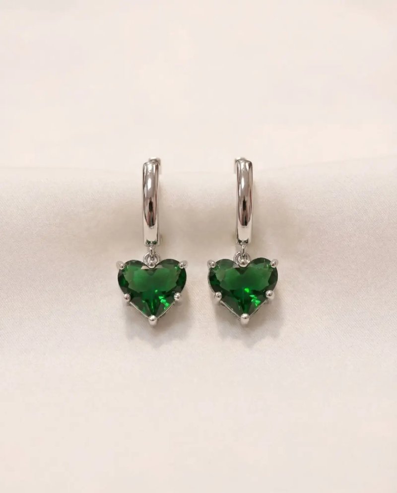 Серьги с сердечком 72462255\884