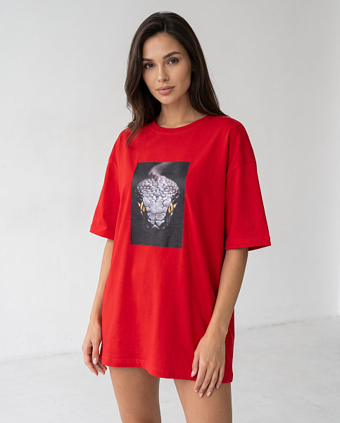 Футболка с принтом SHOPDAANNA 72463389\17