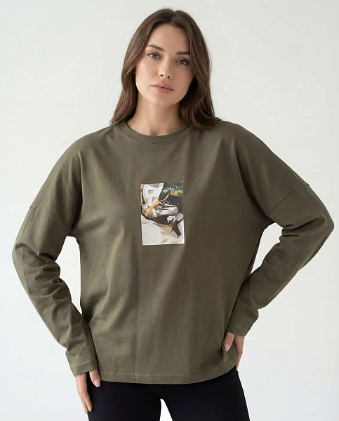 Лонгслив с принтом SHOPDAANNA 72462552\709